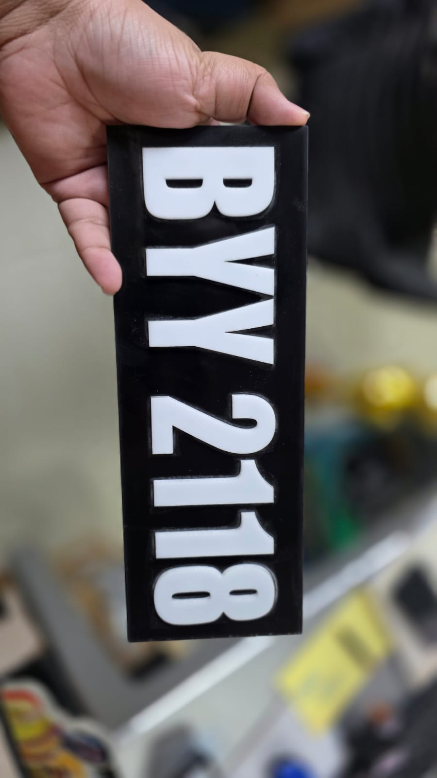3D Number Plates